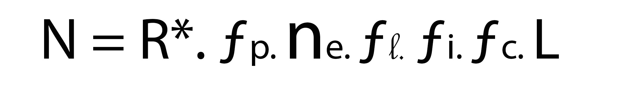 Die Drake-Gleichung: N = R* · fp · ne · fl · fi · fc · L