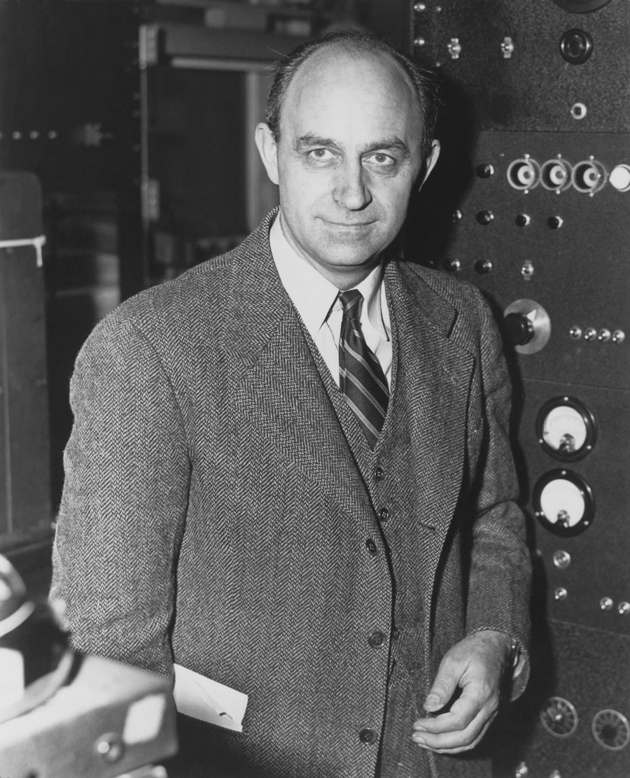 Enrico Fermi, Physiker und Nobelpreisträger, in einer Aufnahme aus den 1940er Jahren
