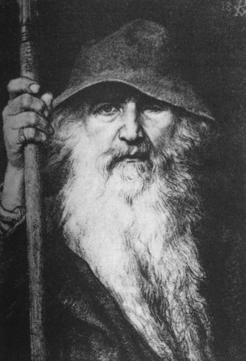 Odin als Wanderer — Georg von Rosen, 1886